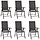 Lot de 6 chaises de jardin pliantes - Noir - 35% de remise