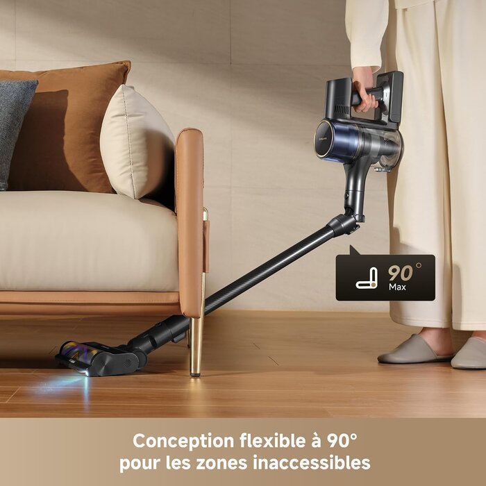 Dreame Aspirateur Balai Sans Fil 26000 Pa - 90 min d'autonomie - 42% de remise