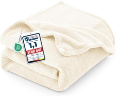 Lot de 2 couvertures en polaire flanelle 150x200cm - 36% de remise
