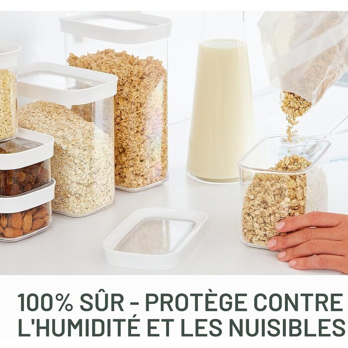 Set de 7 boîtes de conservation hermétiques - 38% de remise