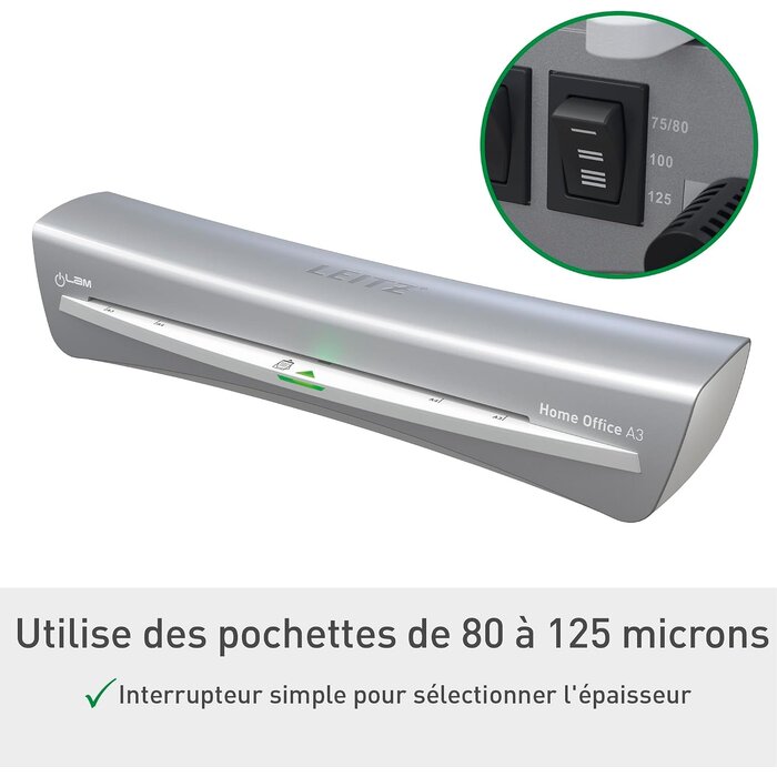 Plastifieuse A3 Rapide - 2 min - Gris - 39% de remise