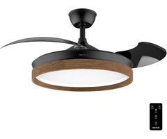 Cecotec Ventilateur plafond 106cm Noir/Bois LED - 41% de remise - État déballé