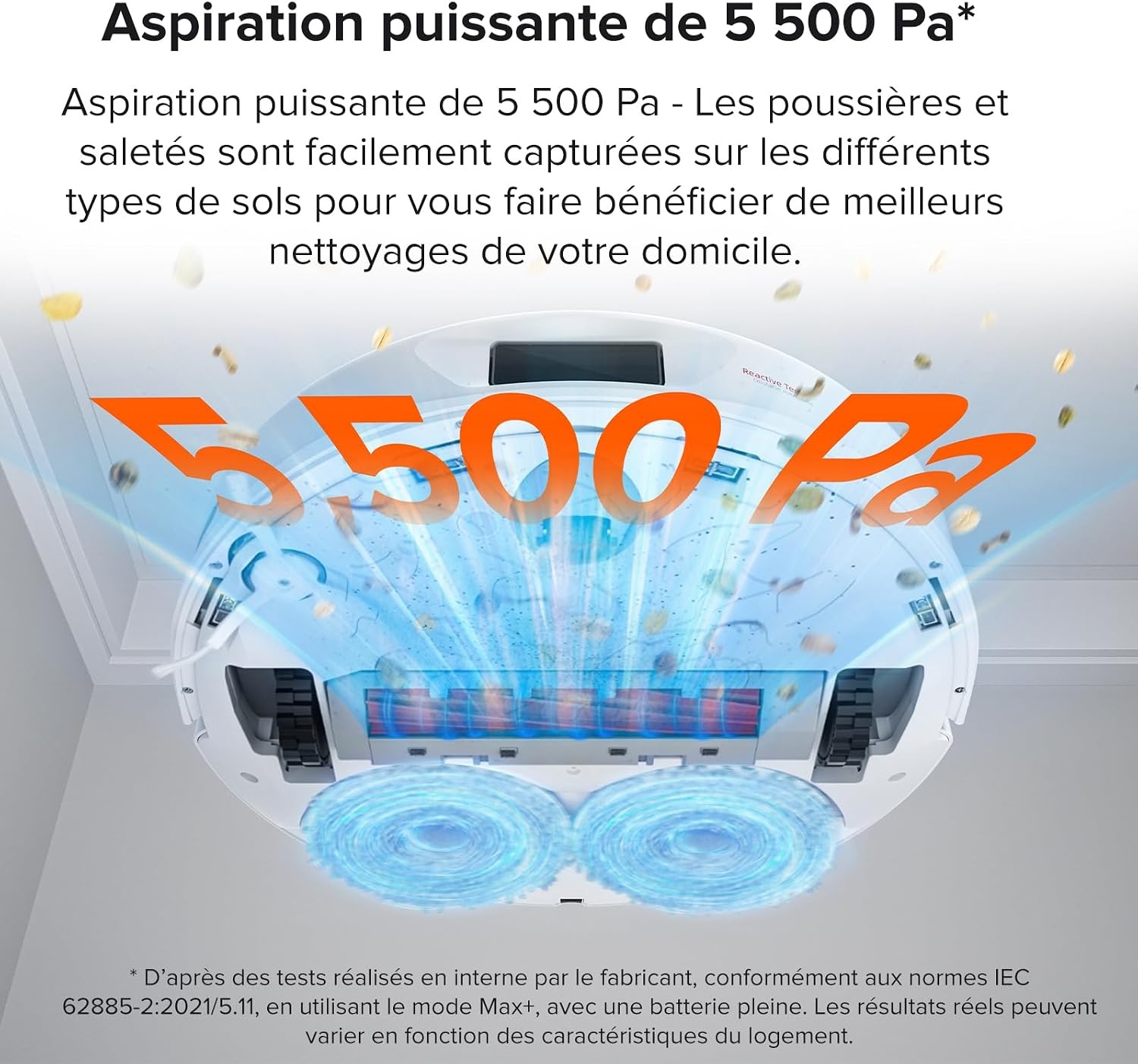 Robot aspirateur laveur avec station auto-nettoyante - 42% de remise