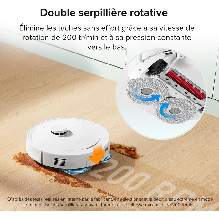 Robot aspirateur laveur avec station auto-nettoyante - 42% de remise
