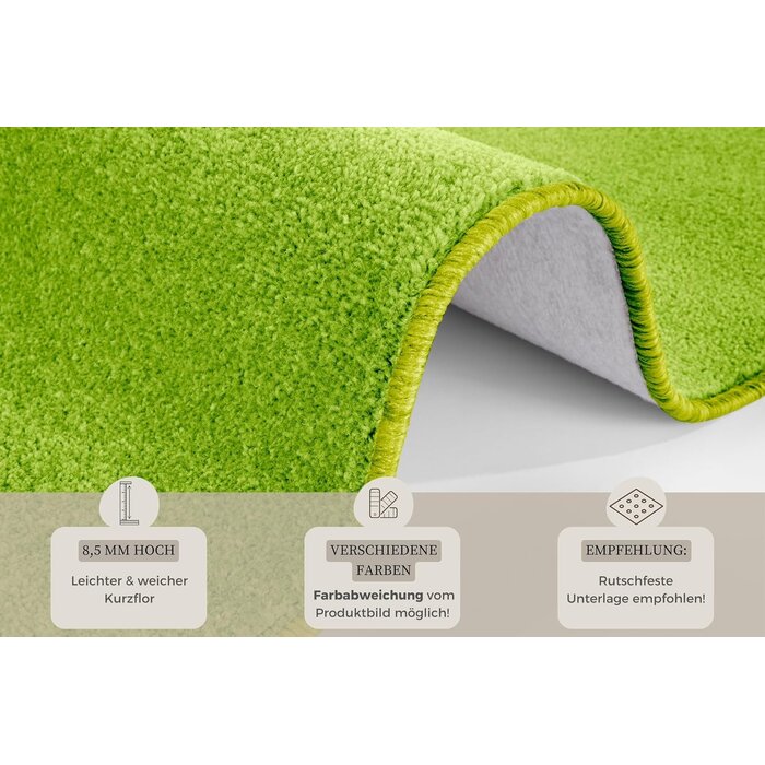 Tapis de salon vert 140x200 cm - Moderne et élégant - 38% de remise