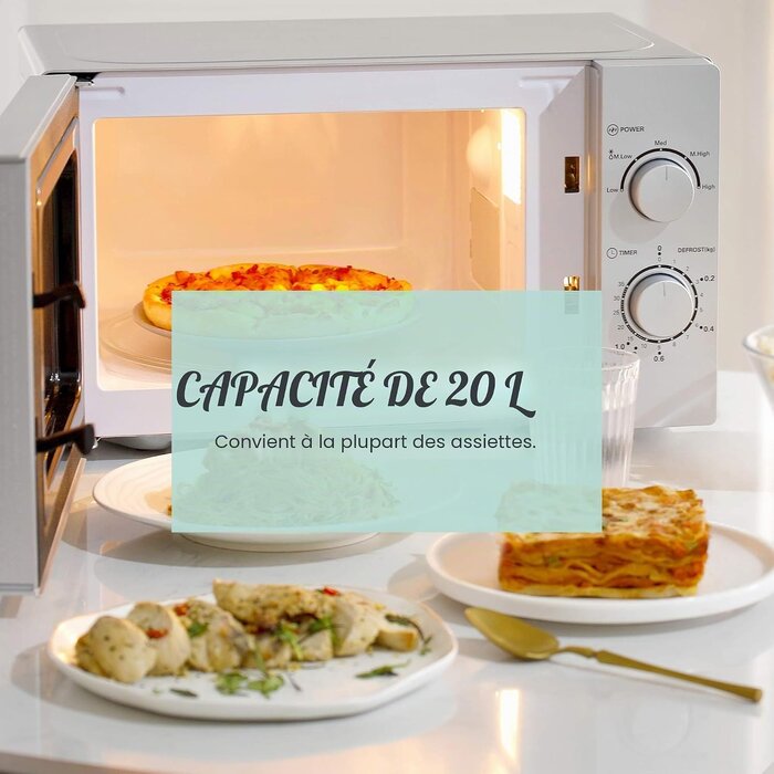 Micro-ondes solo 20L 700W Argent - 40% de remise