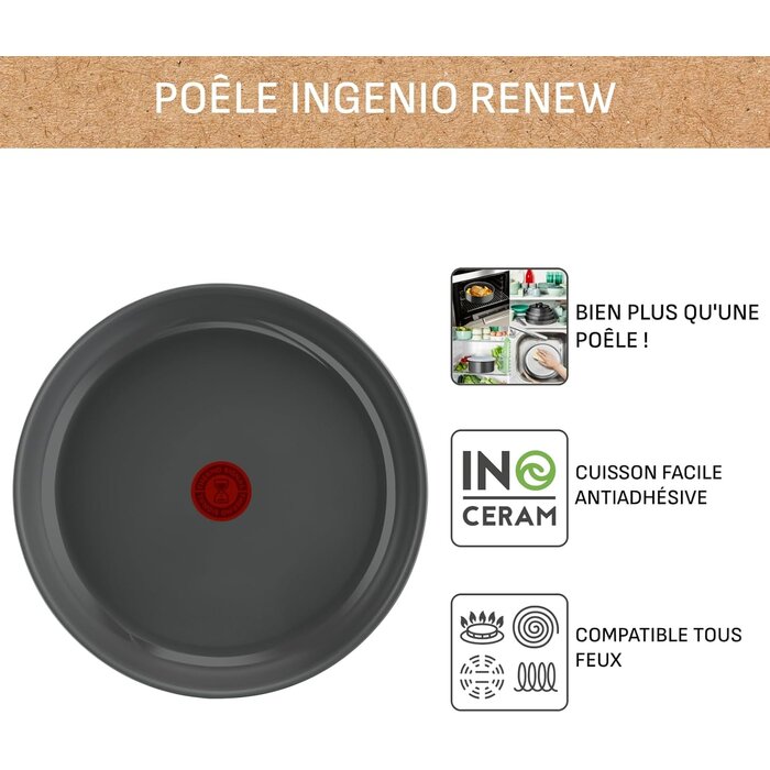 Poêle à frire 28 cm céramique recyclée - 39% de remise