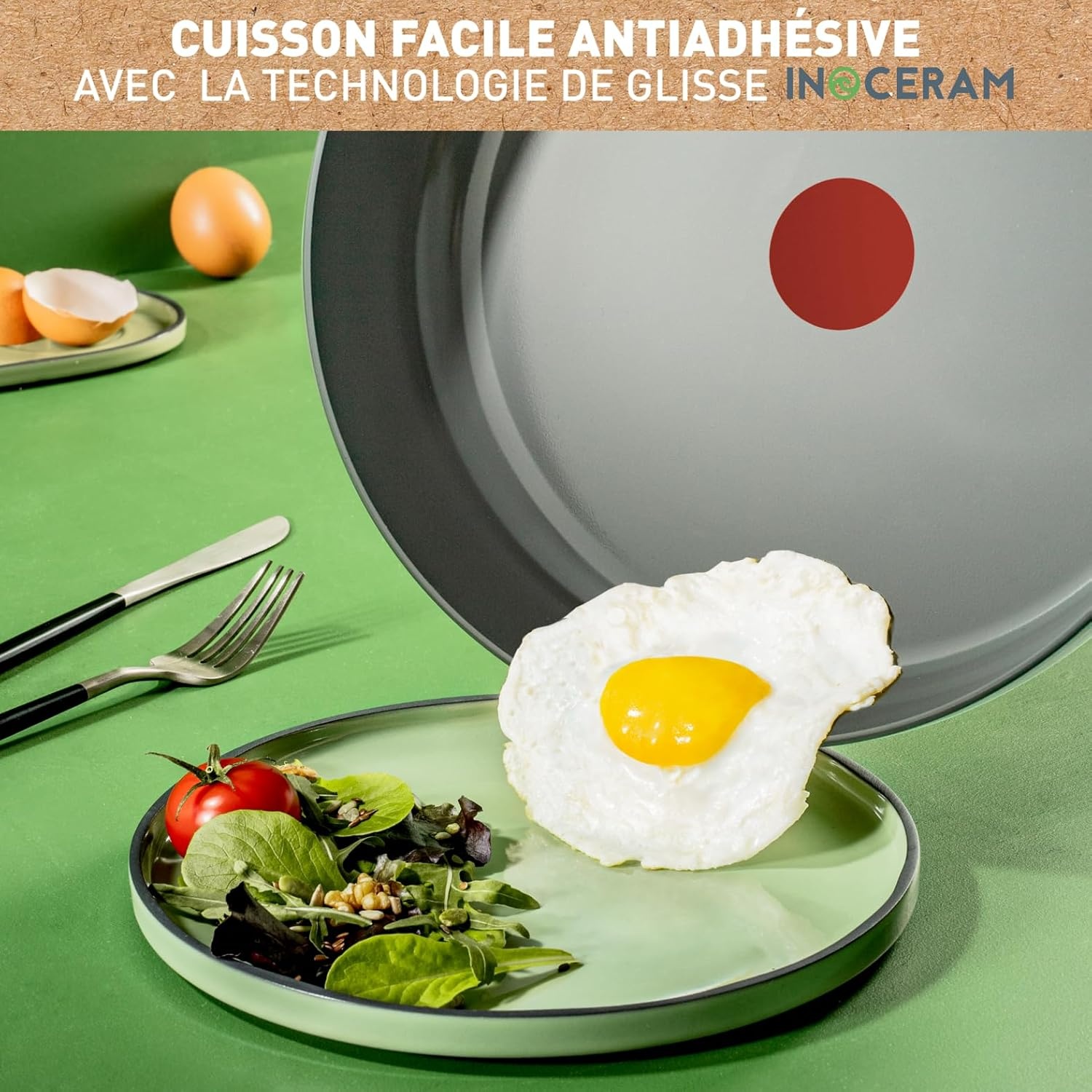 Poêle à frire 28 cm céramique recyclée - 39% de remise