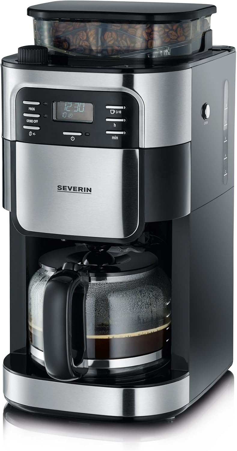 Cafetière avec broyeur 10 tasses - 35% de remise