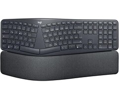 Logitech Clavier ergonomique sans fil QWERTZ - Noir - 40% de remise