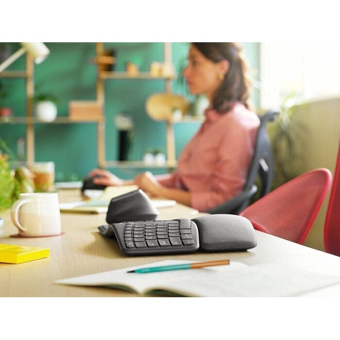 Logitech Clavier ergonomique sans fil QWERTZ - Noir - 40% de remise