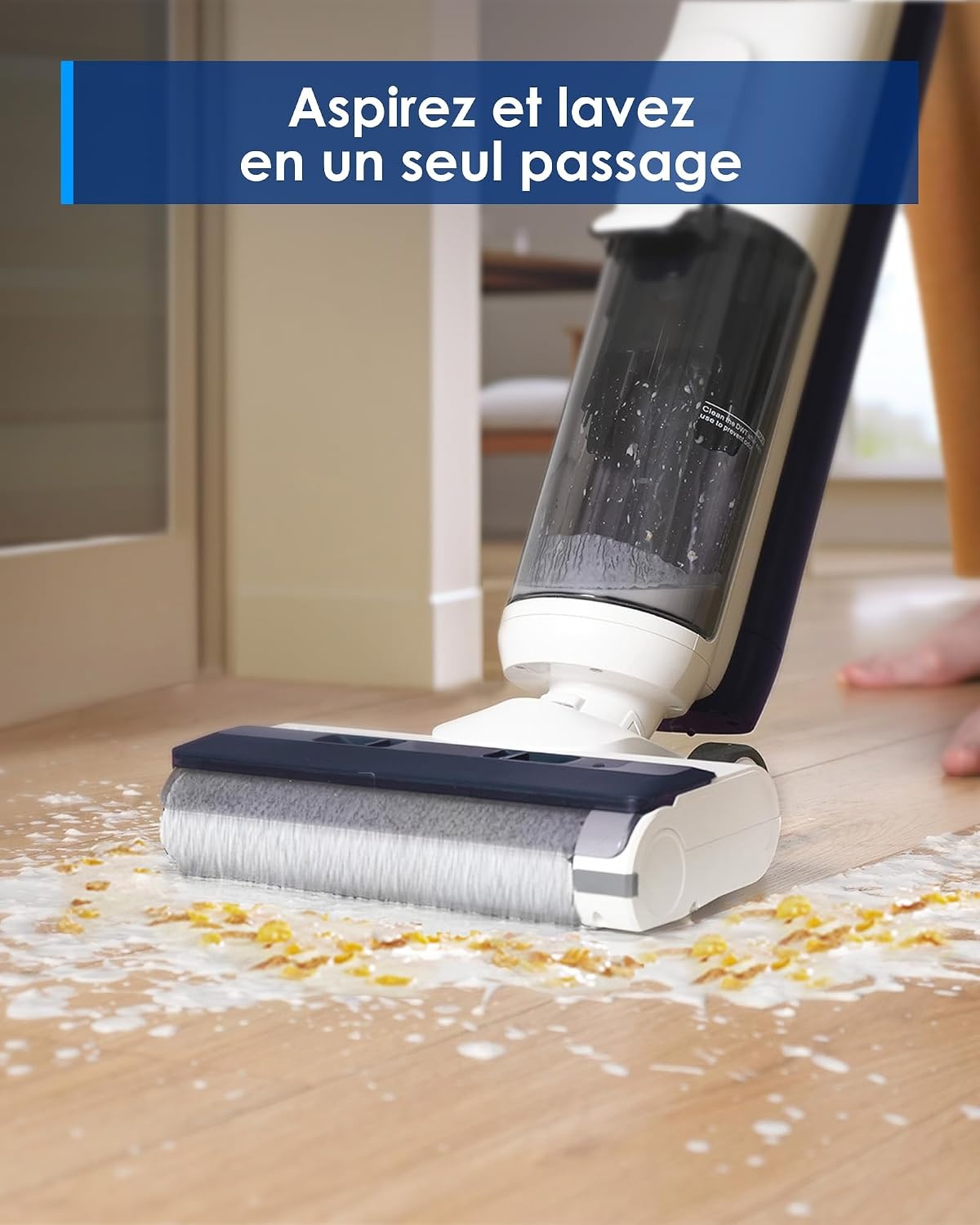 Aspirateur laveur sans fil - 41% de remise - Nettoyage sols durs