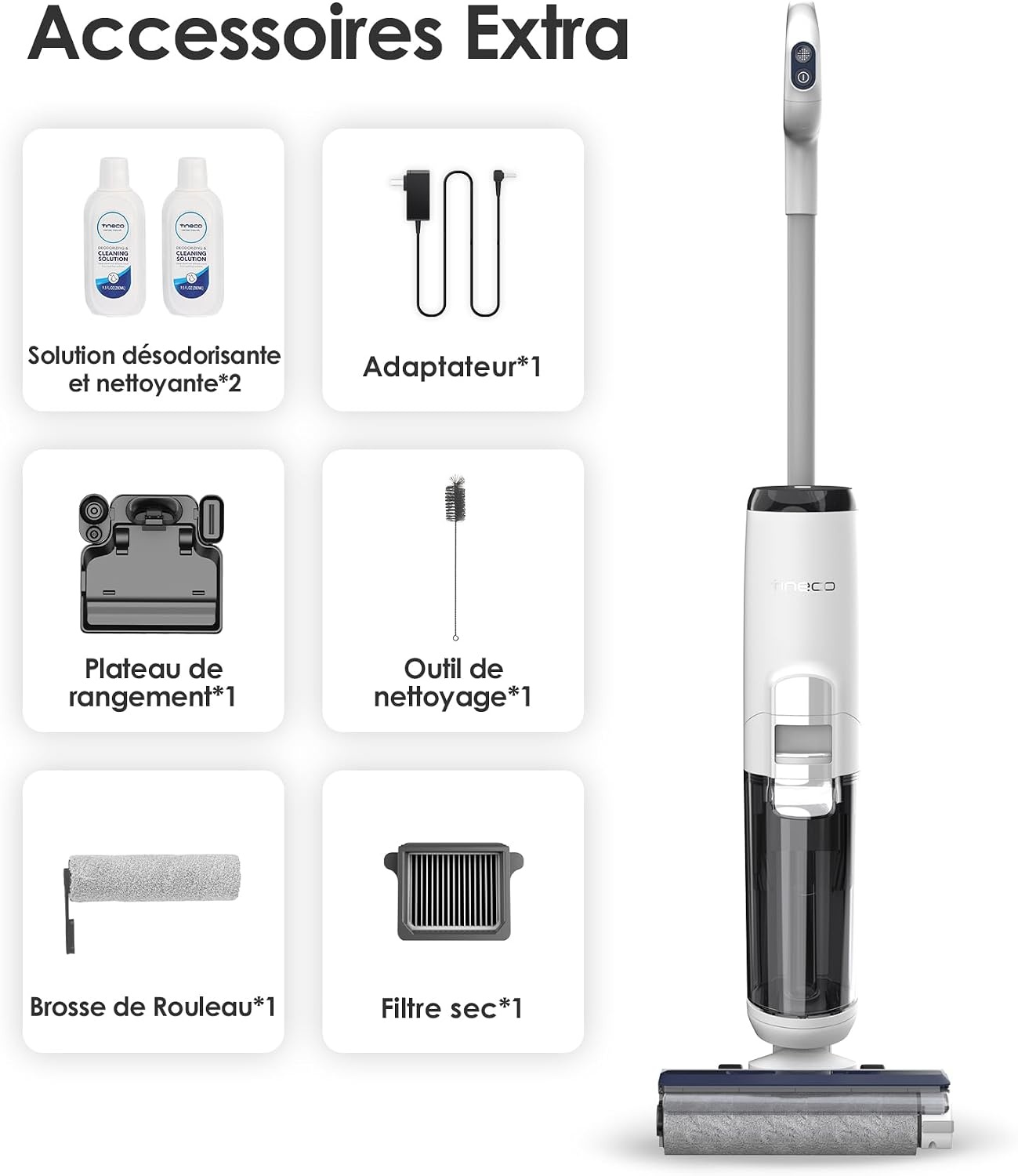 Aspirateur laveur sans fil - 41% de remise - Nettoyage sols durs
