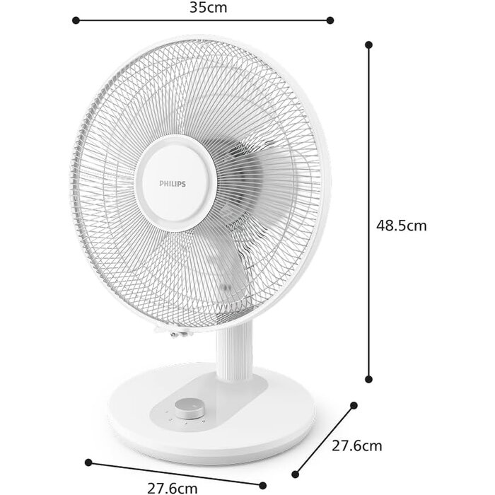 Philips Ventilateur de bureau série 1000 - Blanc - 33% de remise
