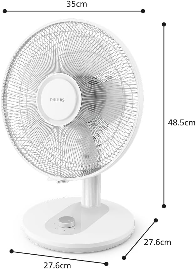 Philips Ventilateur de bureau série 1000 - Blanc - 33% de remise