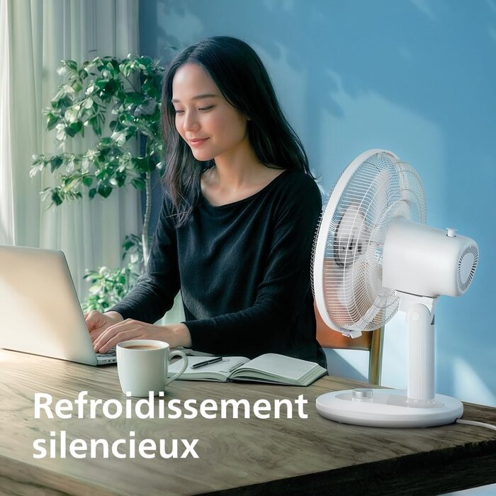 Philips Ventilateur de bureau série 1000 - Blanc - 33% de remise