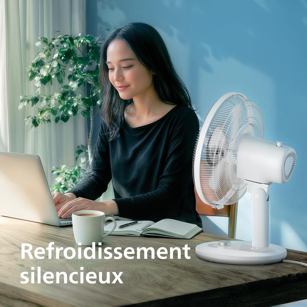 Philips Ventilateur de bureau série 1000 - Blanc - 33% de remise