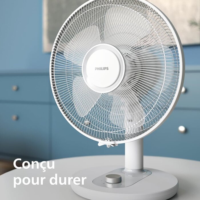 Philips Ventilateur de bureau série 1000 - Blanc - 33% de remise