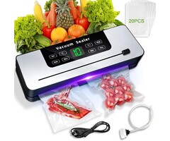 Machine sous vide automatique 65 kPa avec 20 sacs - 37% de remise
