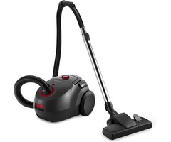 Aspirateur avec sac 800W Filtre HEPA-12 - Noir et rouge - 40% de remise