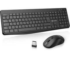 Ensemble clavier souris sans fil QWERTZ - Noir - 36% de remise