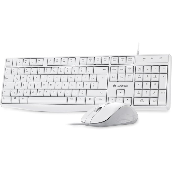 Ensemble clavier souris sans fil QWERTZ - Noir - 36% de remise