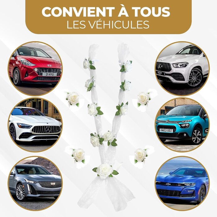 Guirlandes de fleurs pour mariage - 180 cm - Blanc - 38% de remise