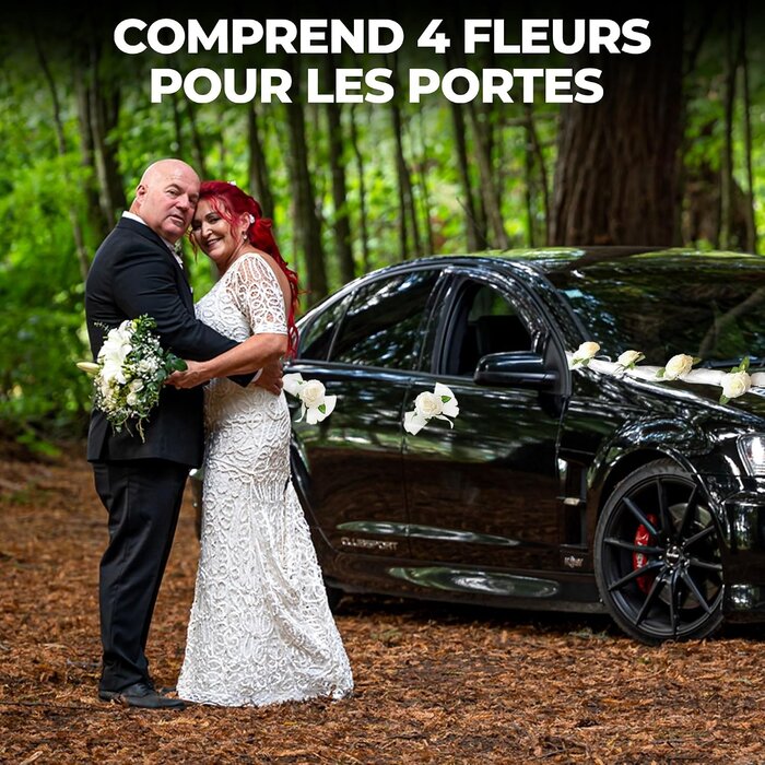 Guirlandes de fleurs pour mariage - 180 cm - Blanc - 38% de remise