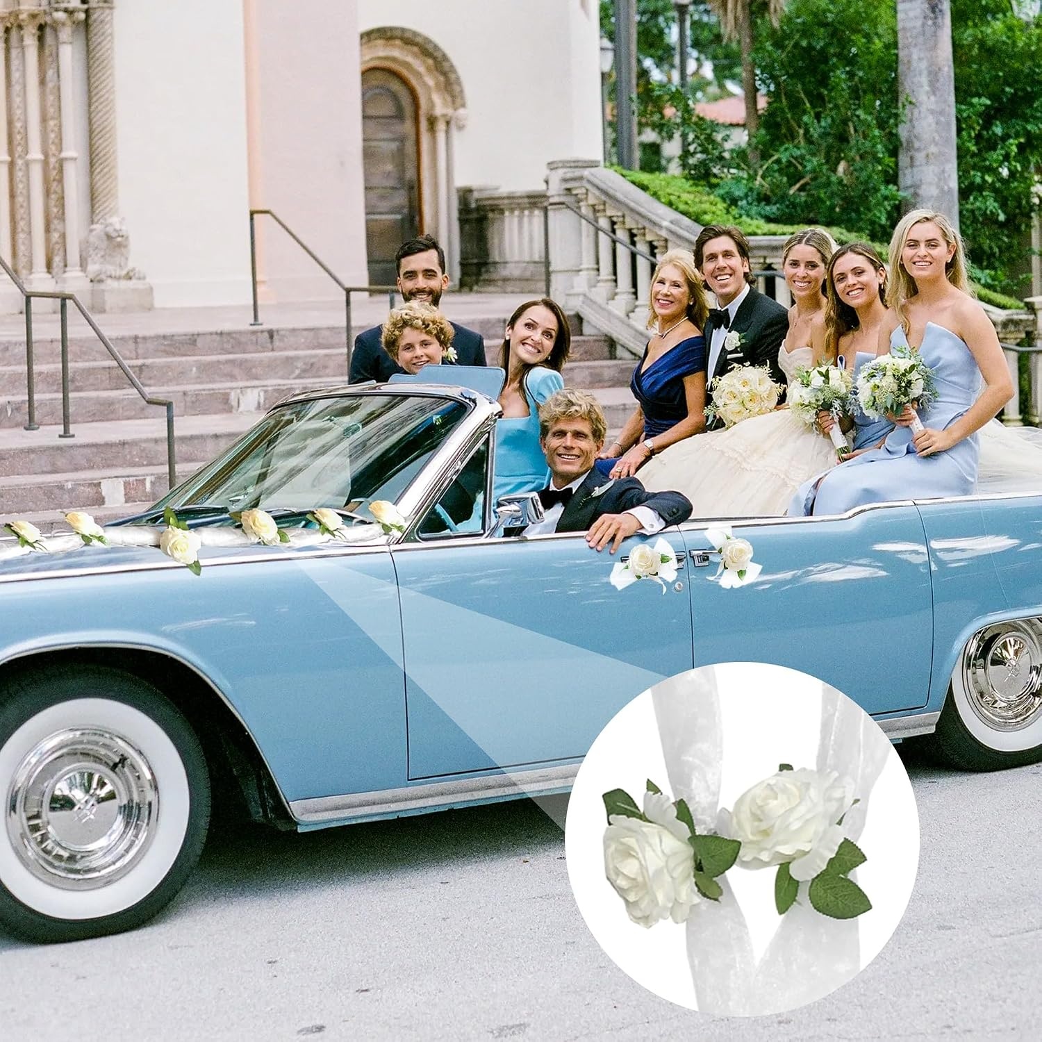 Guirlandes de fleurs pour mariage - 180 cm - Blanc - 38% de remise