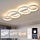 Plafonnier LED 4 anneaux 48W 86cm - 40% de remise - Blanc