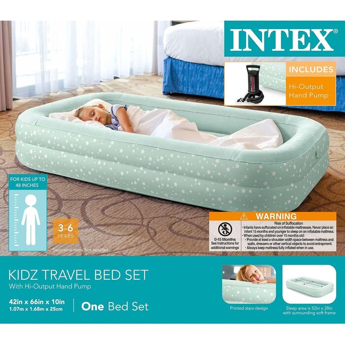 Lit de voyage gonflable enfant 168x107cm - 38% de remise
