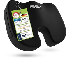 Coussin orthopédique ergonomique coccyx - Noir - 39% de remise