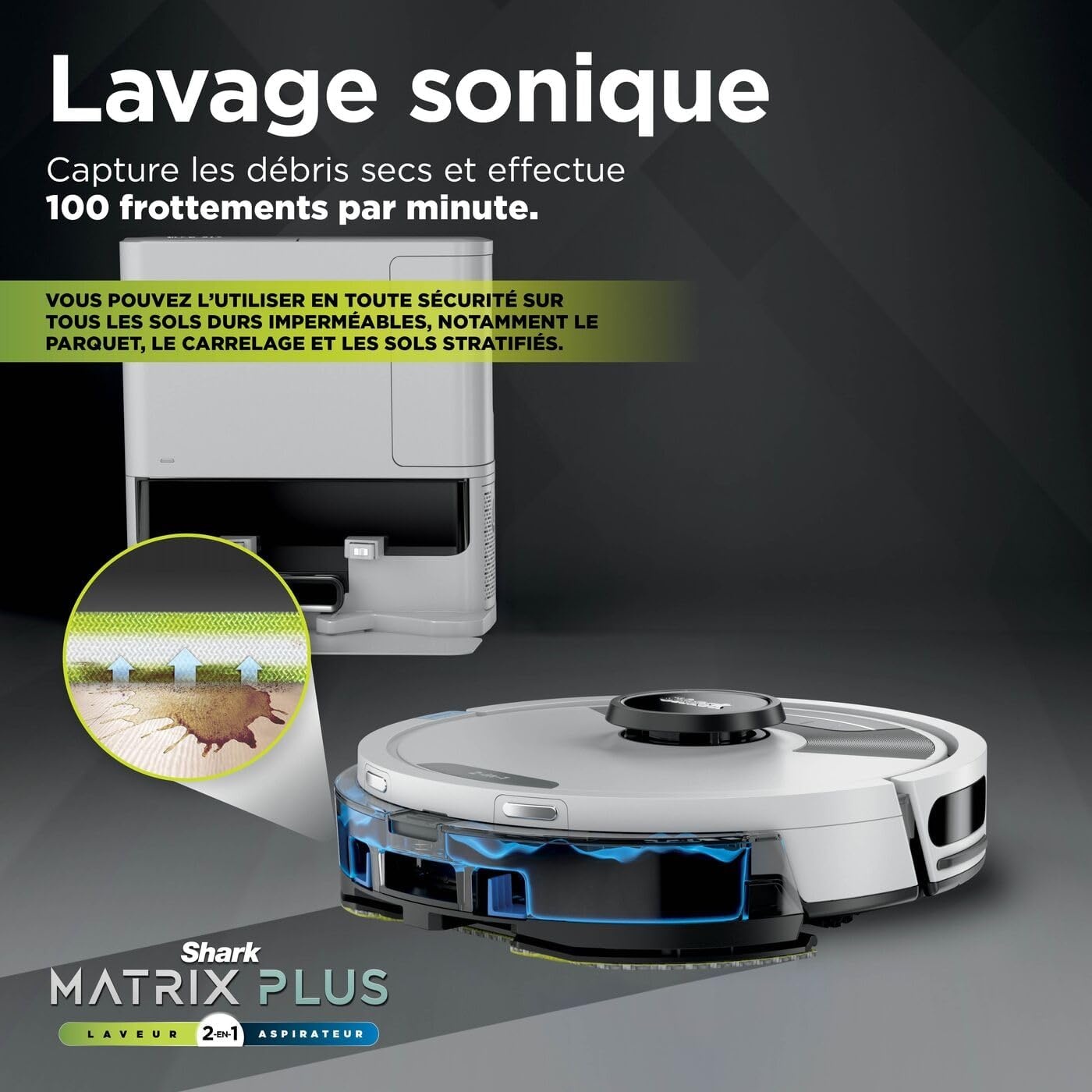 Robot aspirateur et laveur 2-en-1 LiDAR - 42% de remise