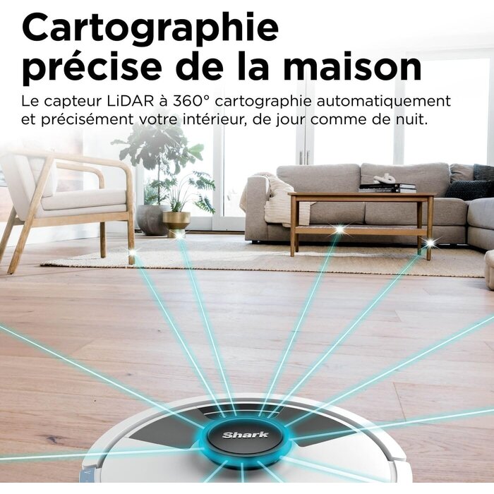 Robot aspirateur et laveur 2-en-1 LiDAR - 42% de remise