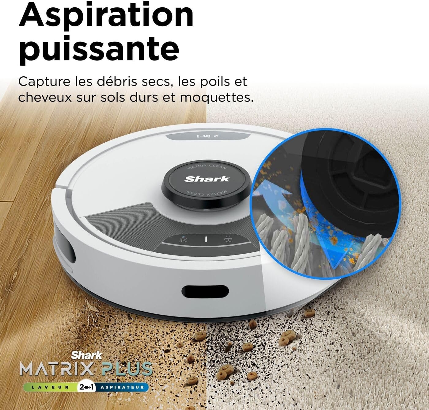 Robot aspirateur et laveur 2-en-1 LiDAR - 42% de remise