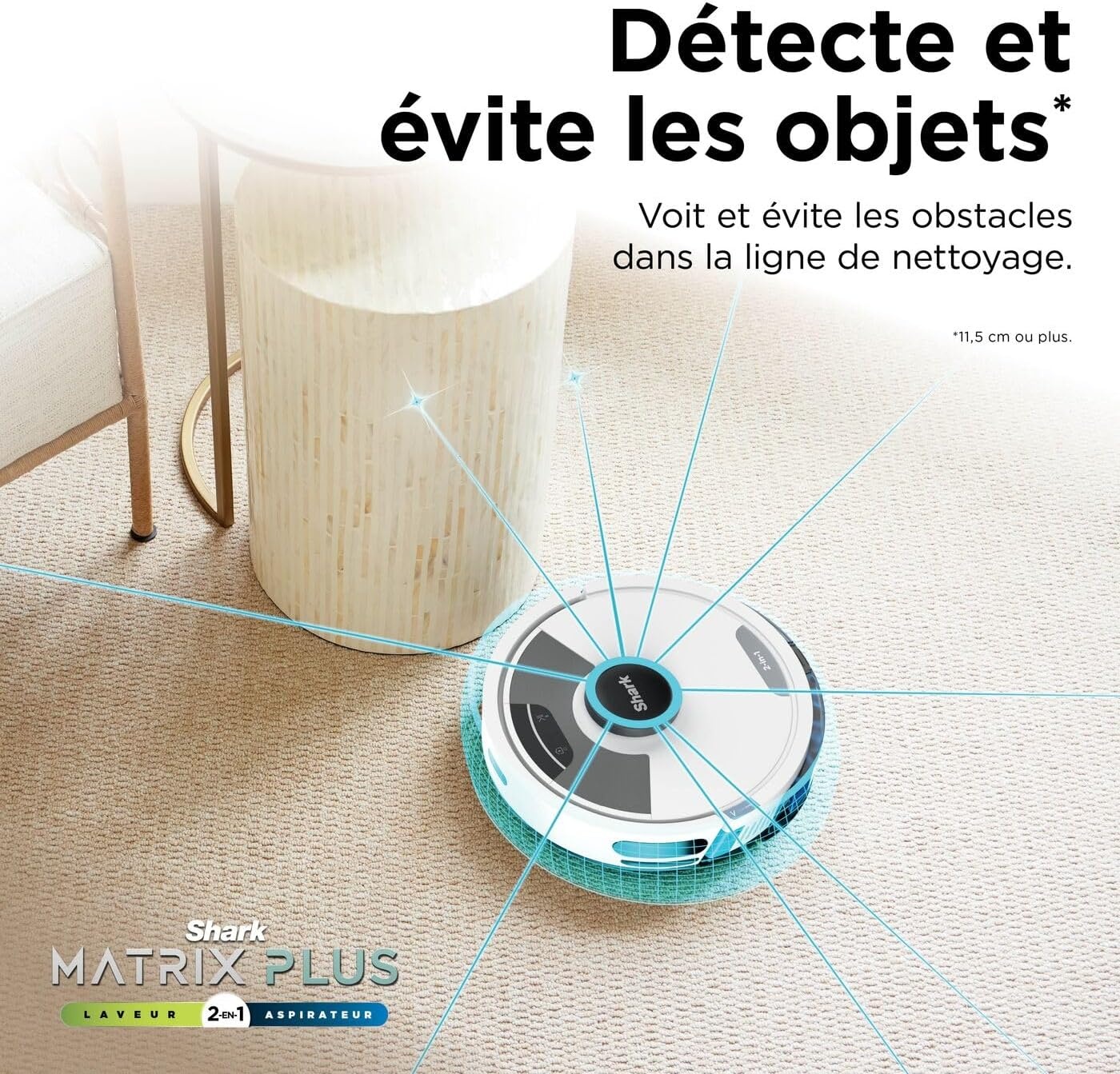 Robot aspirateur et laveur 2-en-1 LiDAR - 42% de remise