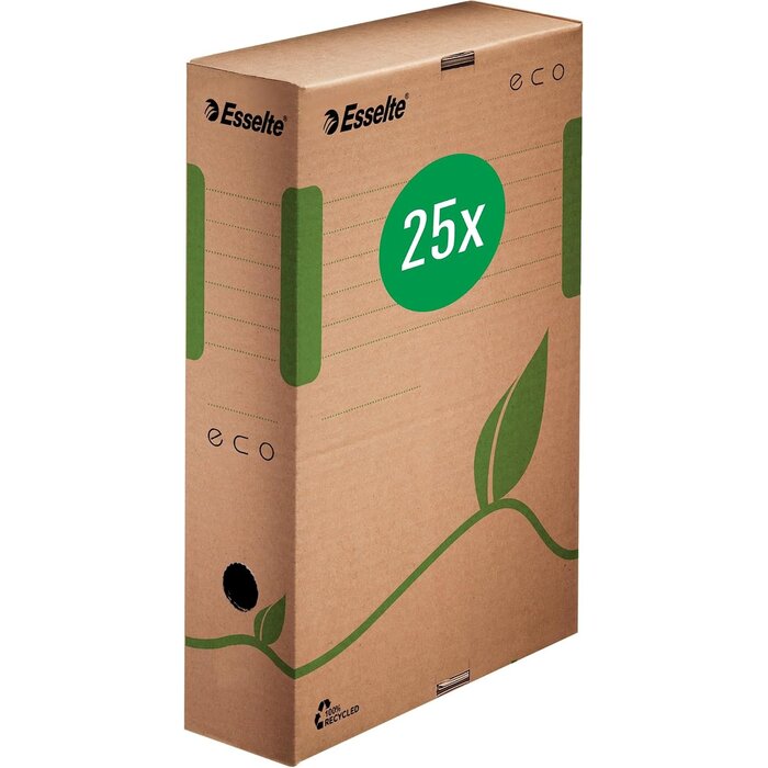Lot de 25 boîtes d'archives A4 Brun M - 38% de remise