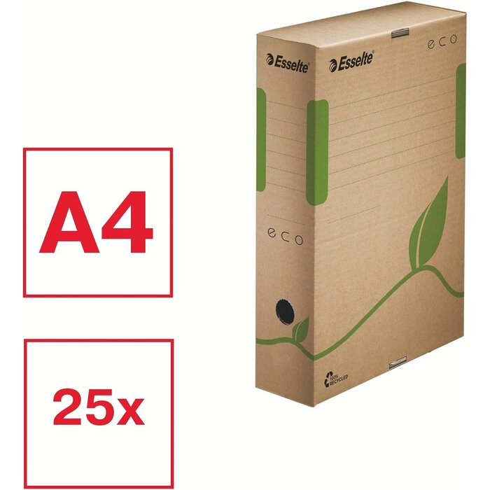 Lot de 25 boîtes d'archives A4 Brun M - 38% de remise
