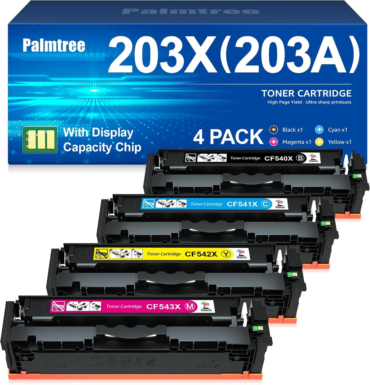 Pack 4 Toners Laser (Noir, Cyan, Magenta, Jaune) - 40% de remise - zwat - S