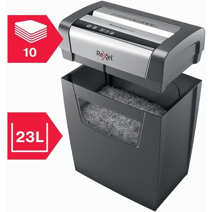 Destructeur de documents noir M - 40% de remise sur cet article déballé