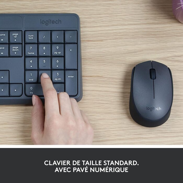 Logitech Ensemble clavier souris AZERTY Gris S - 37% de remise