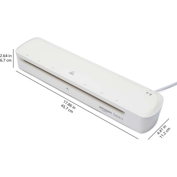 Amazon Basics Plastifieuse thermique A3 blanche - 32% de remise - Déballé / Bon état
