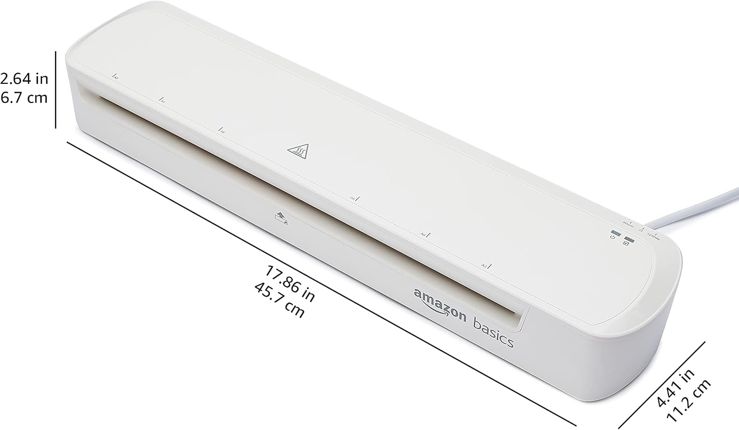 Amazon Basics Plastifieuse thermique A3 blanche - 32% de remise - Déballé / Bon état