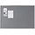 Tableau feutre gris 90x60cm cadre alu - 37% de remise - Noir - L