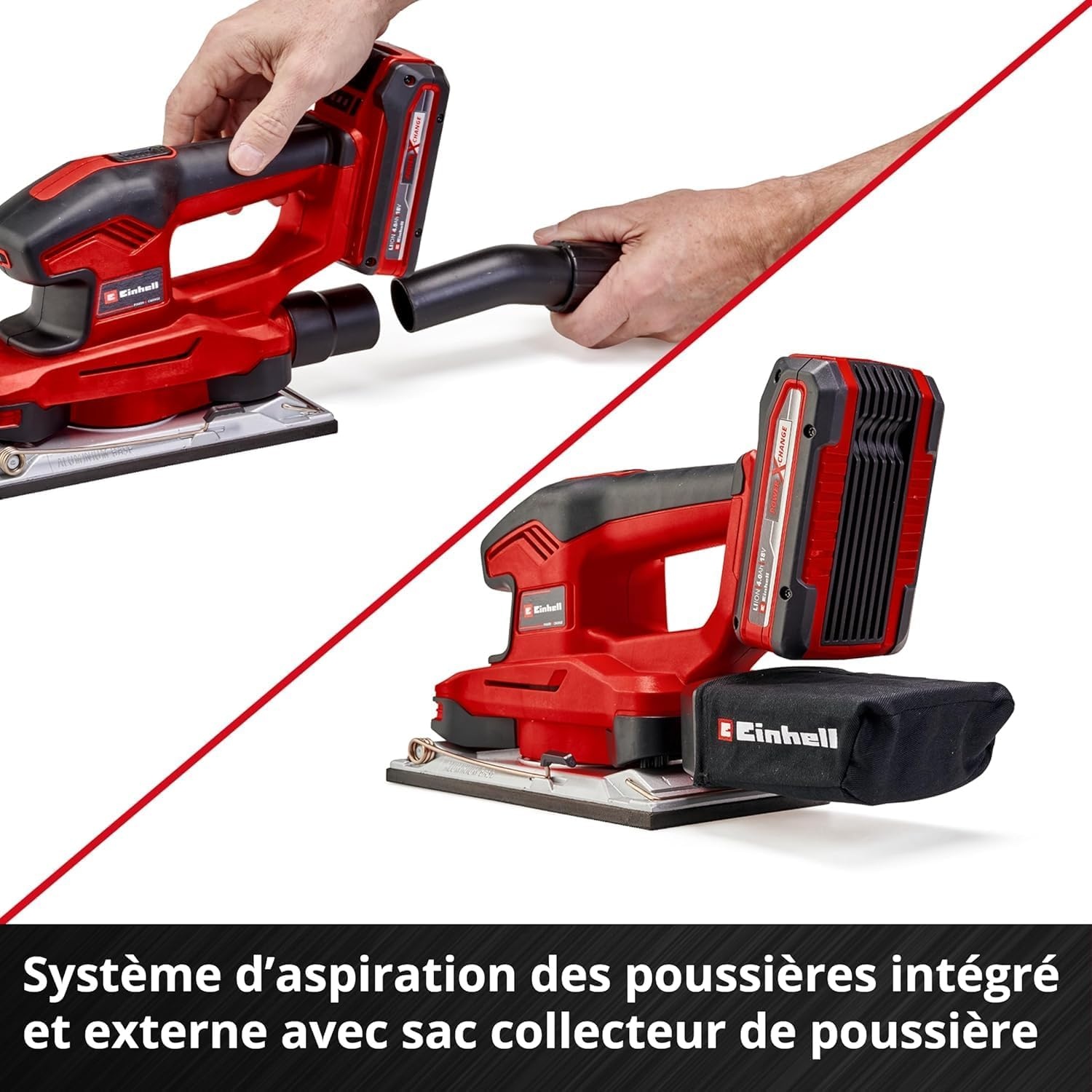 Einhell Ponceuse vibrante sans fil 18V - 35% de remise sur le neuf