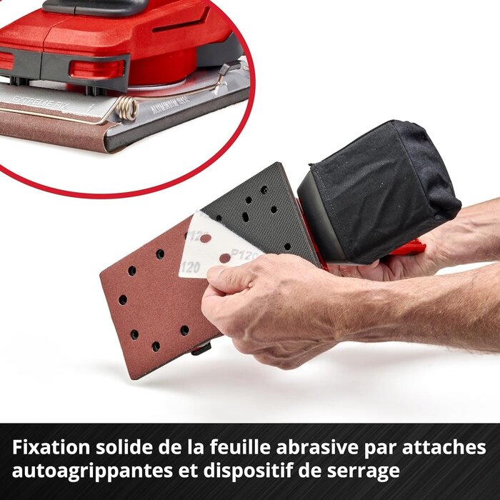 Einhell Ponceuse orbitale sans fil 18V - Plateau 1/2 feuille - 35% de remise