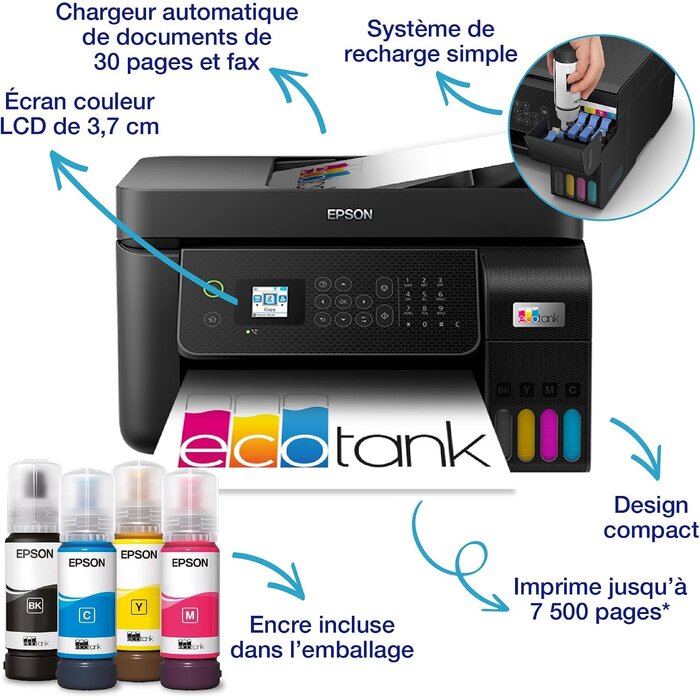 Epson Imprimante multifonction EcoTank Wi-Fi - 35% de remise
