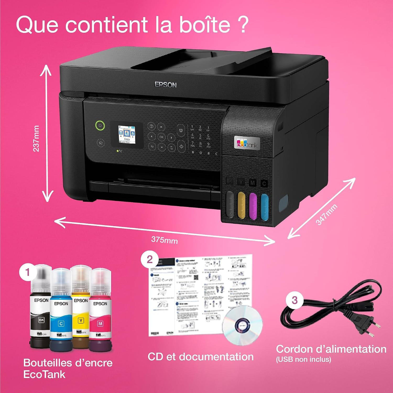Epson Imprimante multifonction EcoTank Wi-Fi - 35% de remise