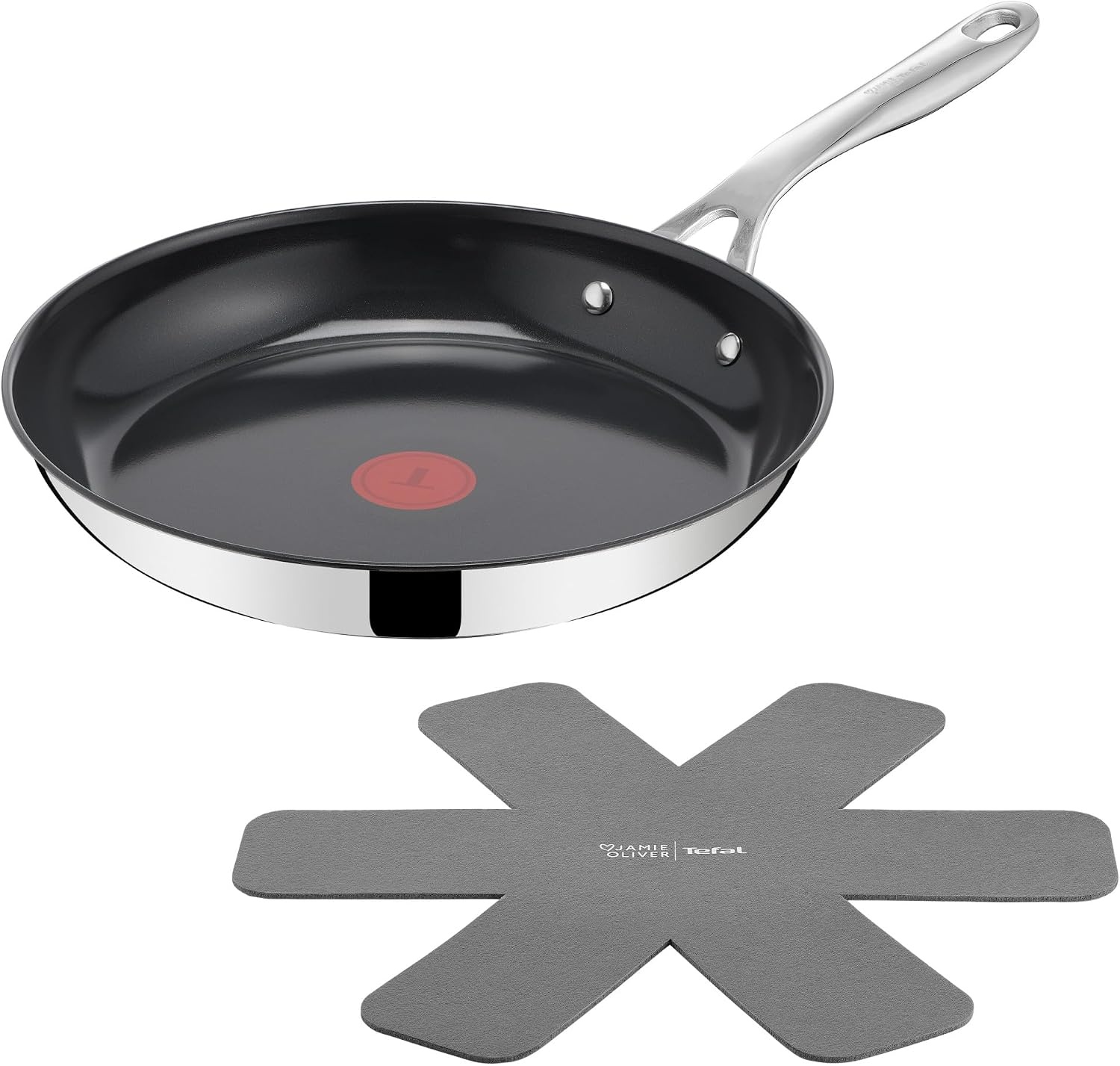 Poêle inox 28 cm céramique antiadhésive - 33% de remise