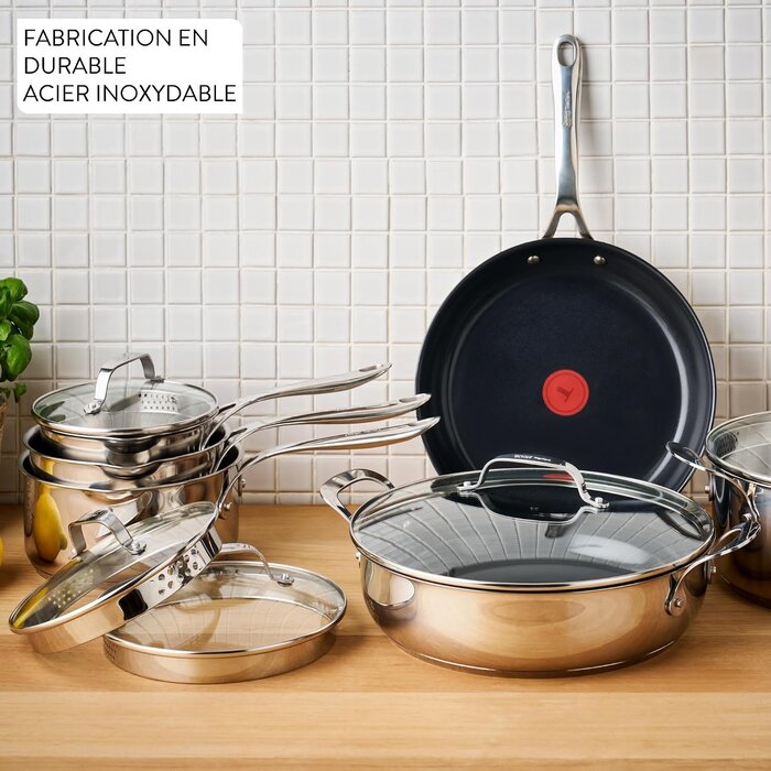 Poêle inox 28 cm céramique antiadhésive - 33% de remise